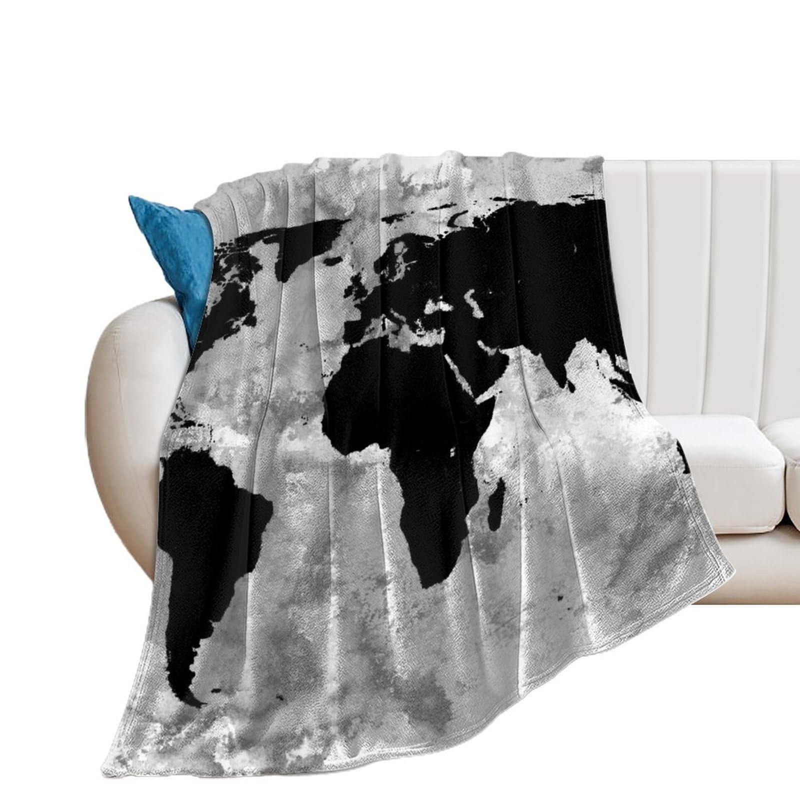 Couverture en flanelle polaire douce chaude lit canapé 130x150