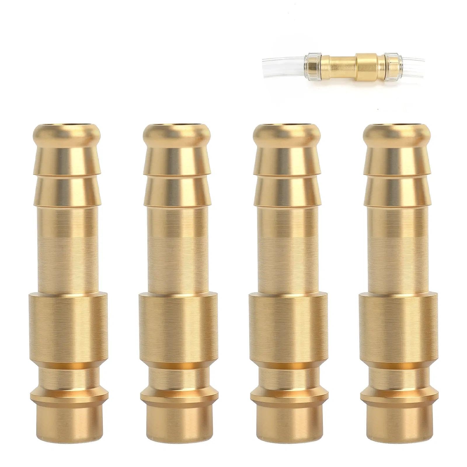 4 PCS Raccordo Aria Compressa 10mm, Raccordo Rapido per Compressore Aria | Raccordo Pneumatico, Filettato Maschio per Tubo, Connettore Innesto Rapido