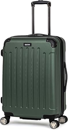review Kenneth Cole REACTION Renegade ABS Expandable 8-Wheel Upright, Cilantro, 24-Inch Checked