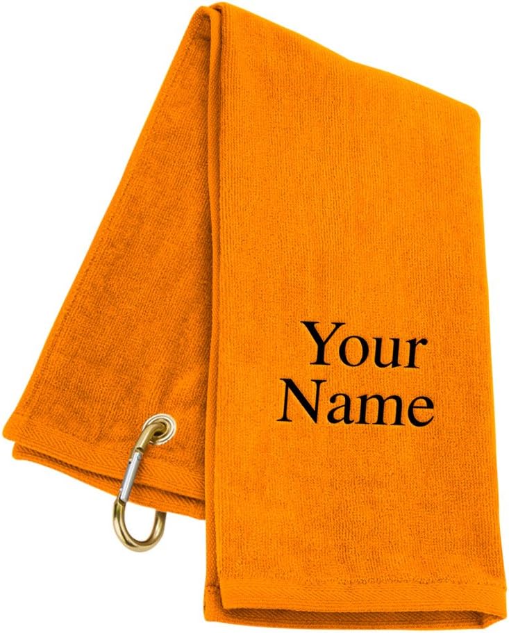 Trifold LLC Personalized Golf Towel - Orange : Sports & Outdoors