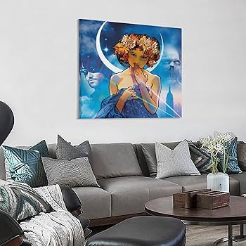 Amazon.co.jp: Alphonse Muchaアルフォンス・ミュシャ《月と星