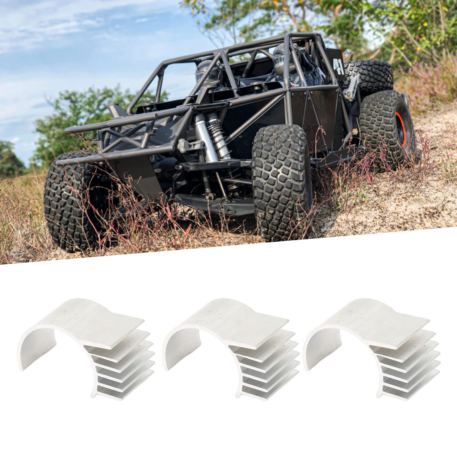 Motor Heatsink, Electric Motor Heat Sink Aluminum Alloy Silver Great Heat Dissipation for Upgrade