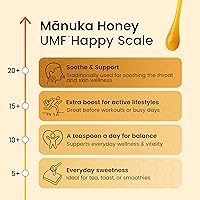 Vista 7 de Yobees Honey Raw and unpasteurized New Zealand Manuka Honey Organic MGO 261+ / Certified UMF 10+ 8.8oz