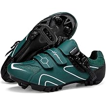 MTB Cycling Shoes for Mens Breathable Mountain Bike Shoes Compatible with 2-Bolts SPD Cleats Road Bike Breathable for Indoor Outdoor
