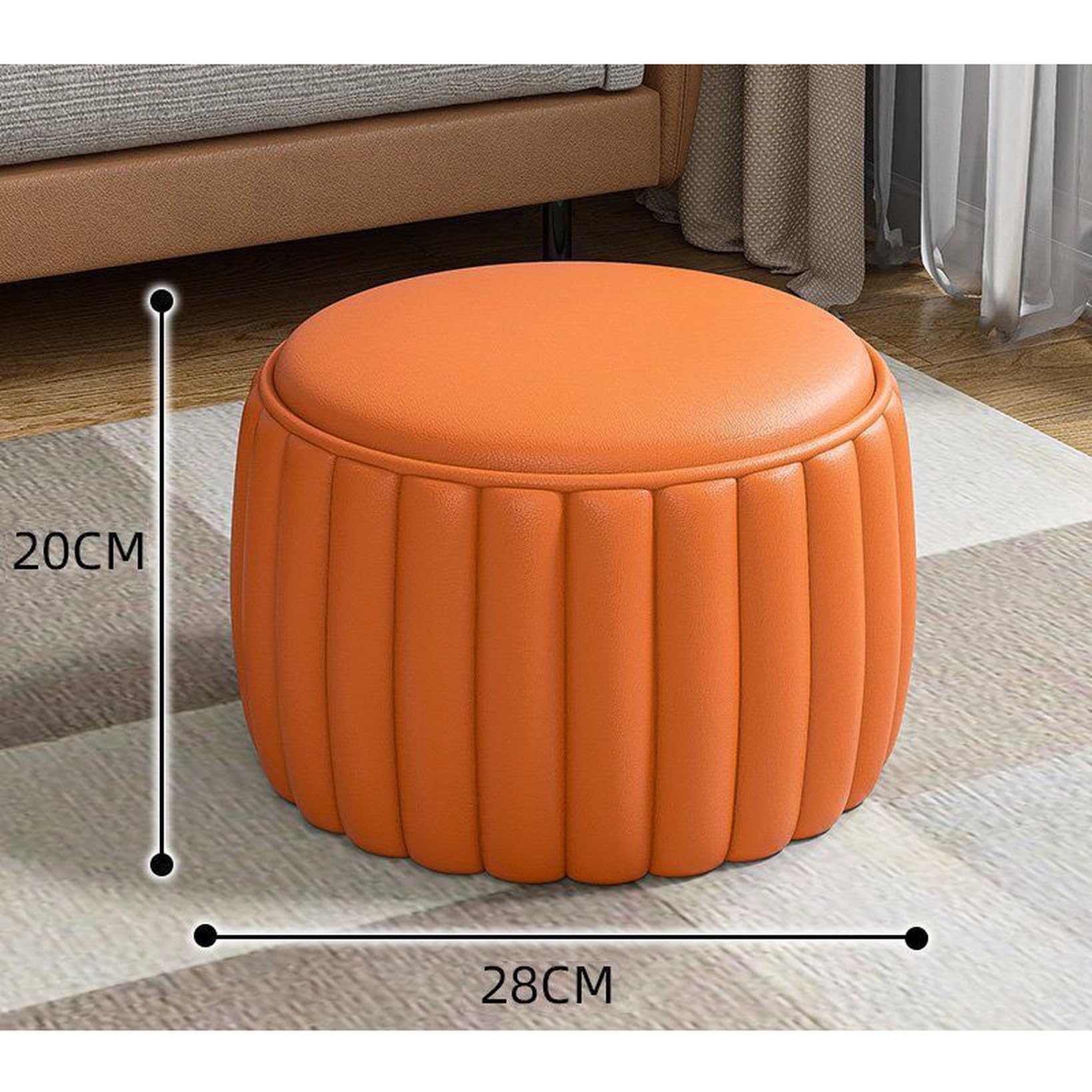 Amazon｜THLD スツール おしゃれ 北欧 丸型 ラウンドスツール 丸椅子