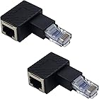 HAN KE] Ethernet Adapter 90 Degree 270 Degree RJ45 / 8P8C Ethernet Female To RJ45/8P8C Male