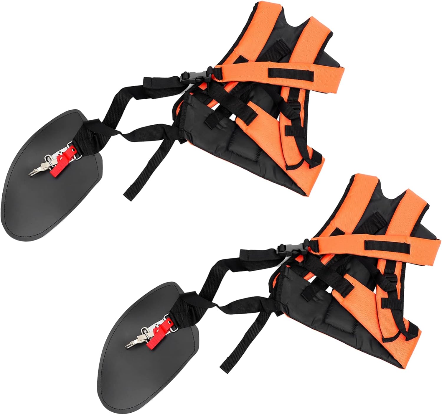 2pcs Brush Cutter Double Shoulder Strap Padded Harness for Comfortable Weight Distribution Lawn Mower Accessory for Trimmers and Garden Use