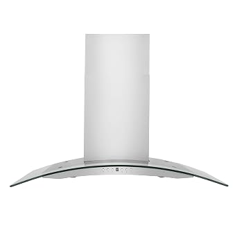 ZLINE 48" Convertible Vent Wall Mount Range Hood in Stainless Steel & Glass KN4-48