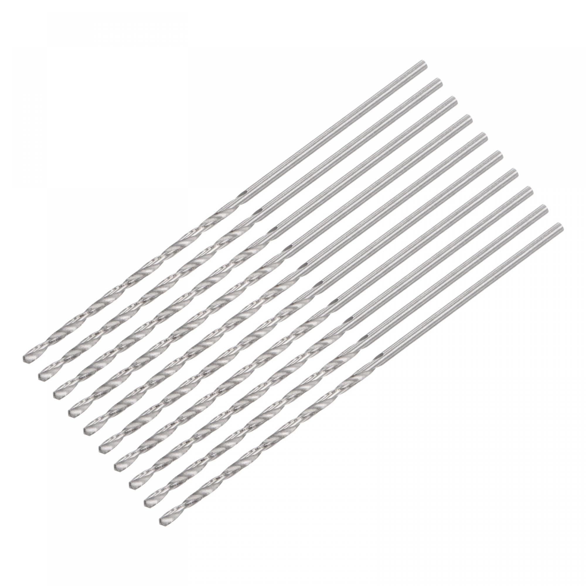 Sourcing Map 5 Pcs 0.5mm Mini Micro Forets Hélicoïdaux Haute Vitesse Acier Droit Tige Extra Long Perceuse Pointe 60mm Pour Aluminium Alliage