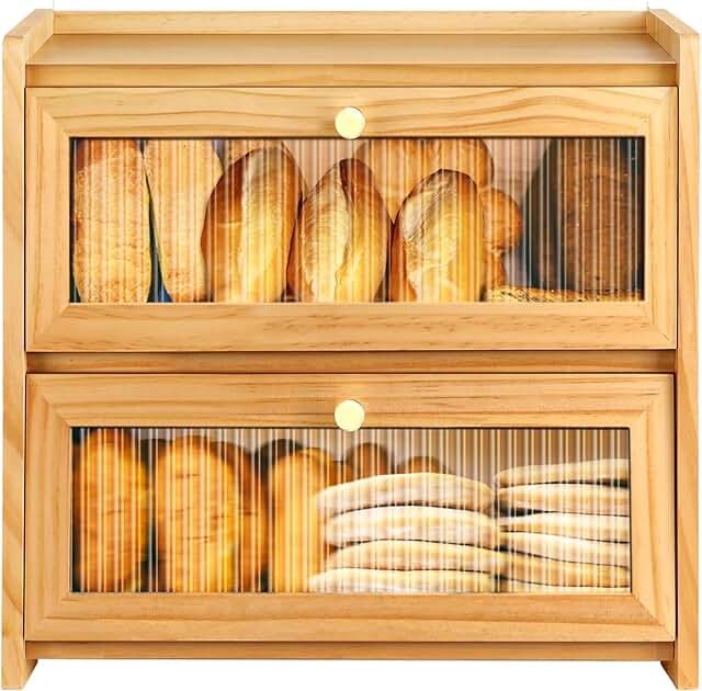 14 French Country Kitchen Ideas for Soft Rustic Romantic Charm 28 Bread Box For Kitchen Countertop, Corner Breadbox, Bread Boxes for Kitch...