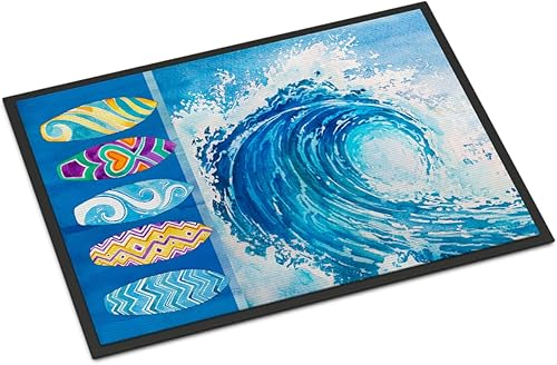 Caroline's Treasures BB8528JMAT - Tapete para puerta delantera de 24 x 36 pulgadas, para interiores y exteriores, para entrada, antideslizante,