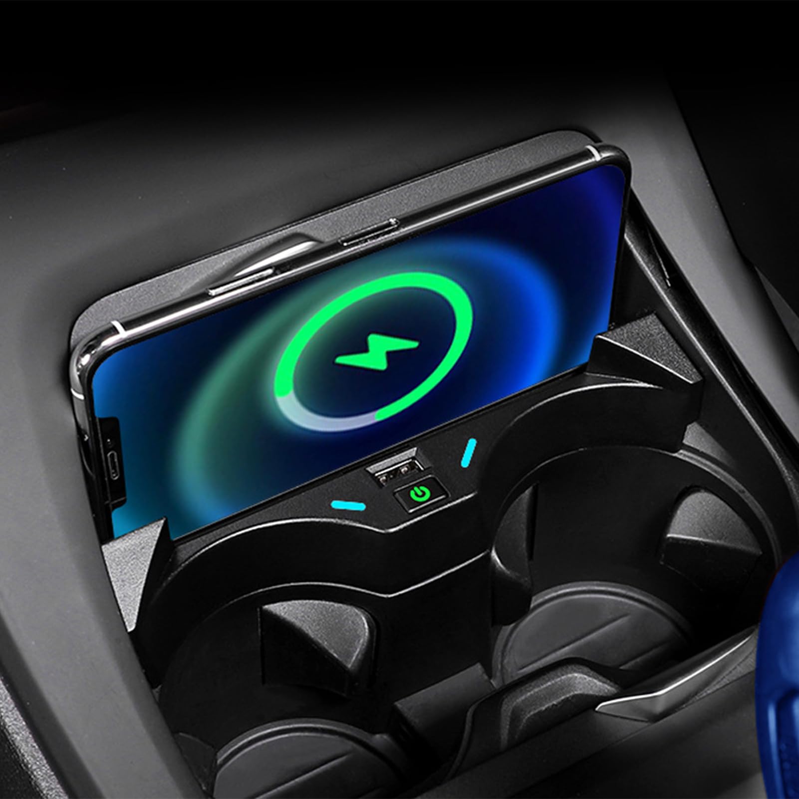 Chargeur sans Fil Voiture pour BMW X1 2016-2019,15W Chargeur De Téléphone à Charge Rapide,Chargeur pour Console Centrale,Station De Charge De Téléphone Mobile Véhicule
