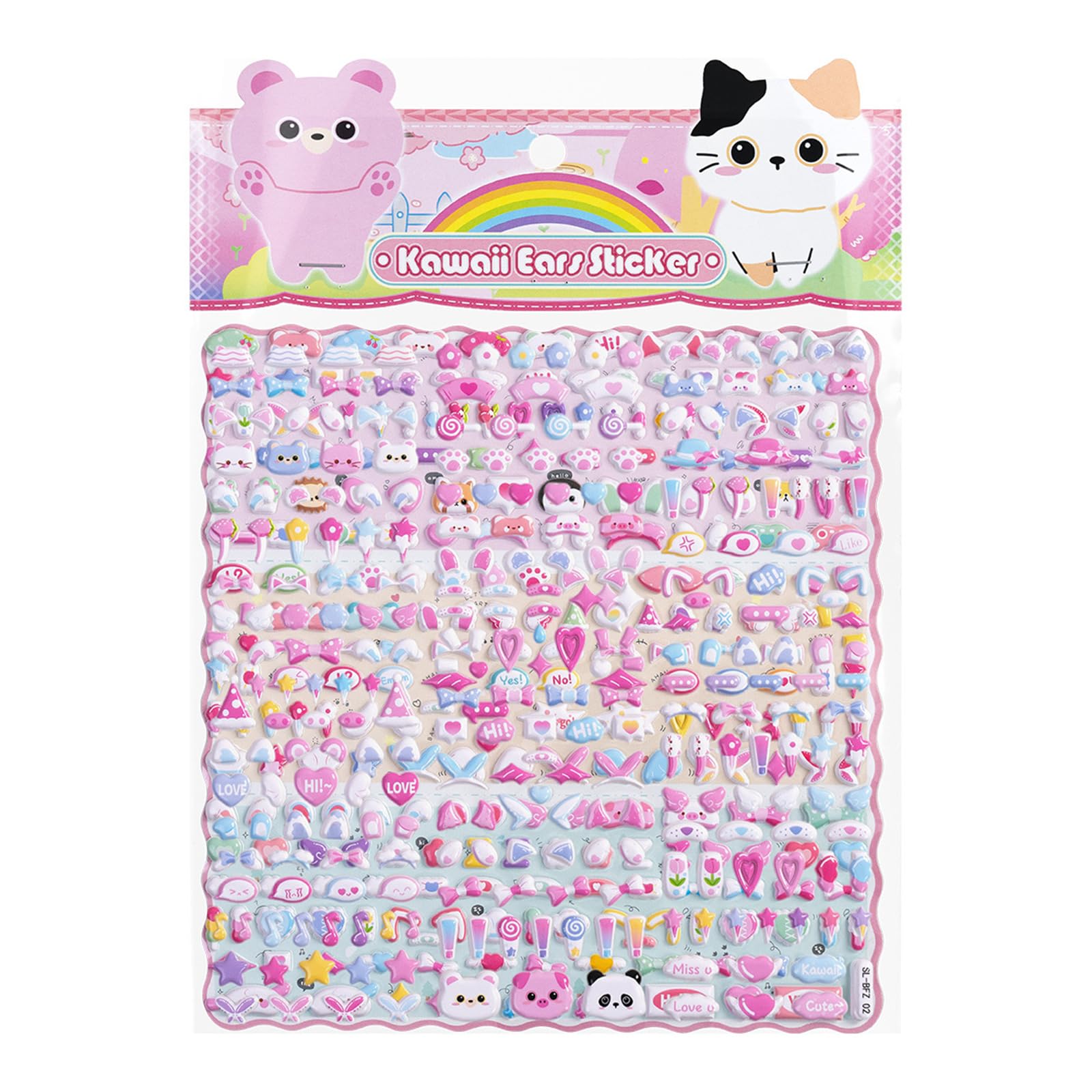 Foam Sticker for Craft Journal Planner Photo Album Scrapbooking Kids Motivational Sticker for Classroom Rewarding Foam Animal for Decorating