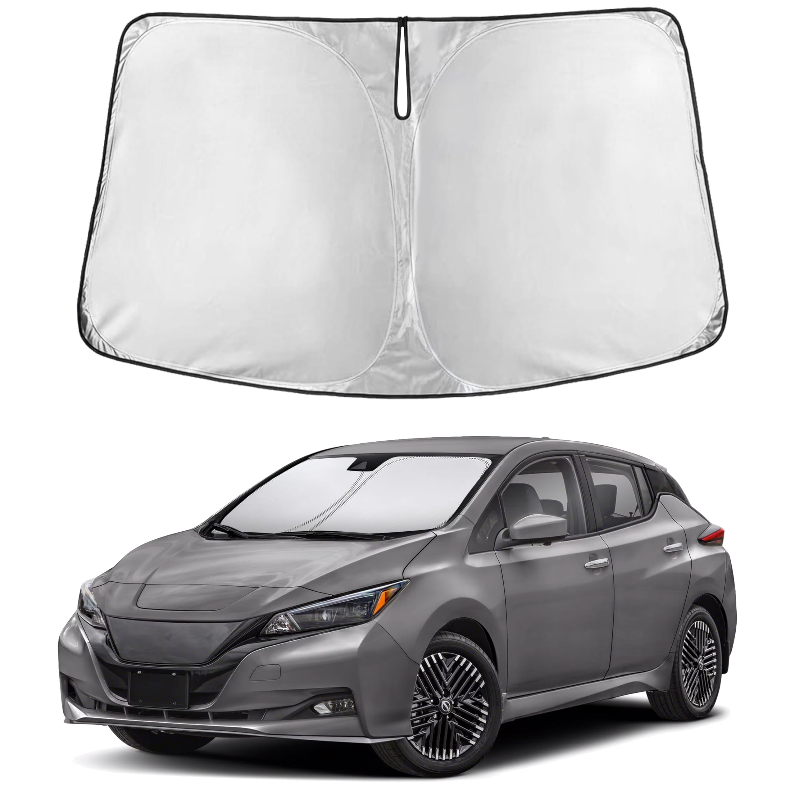 EcoNour Windshield Sunshade Compatible for Nissan Leaf 2018-2023 2024 2025