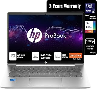 HP Pro Book14[New Launch], 13th Gen Intel Core i5-1335U Turbo Boost, 24GB DDR4, 512GB SSD, Win11 Pro, MSO21, 3 Year Warran... Price In India