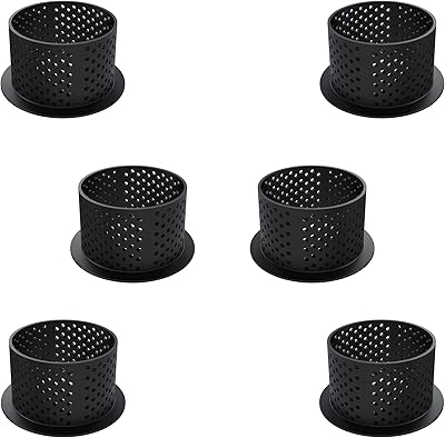 Silikomart Tarte-Ring-Round-50x35 Heat-Resistant Perforated Plastic Cutting Ring 1.96 Inch Diameter - 6 Pieces