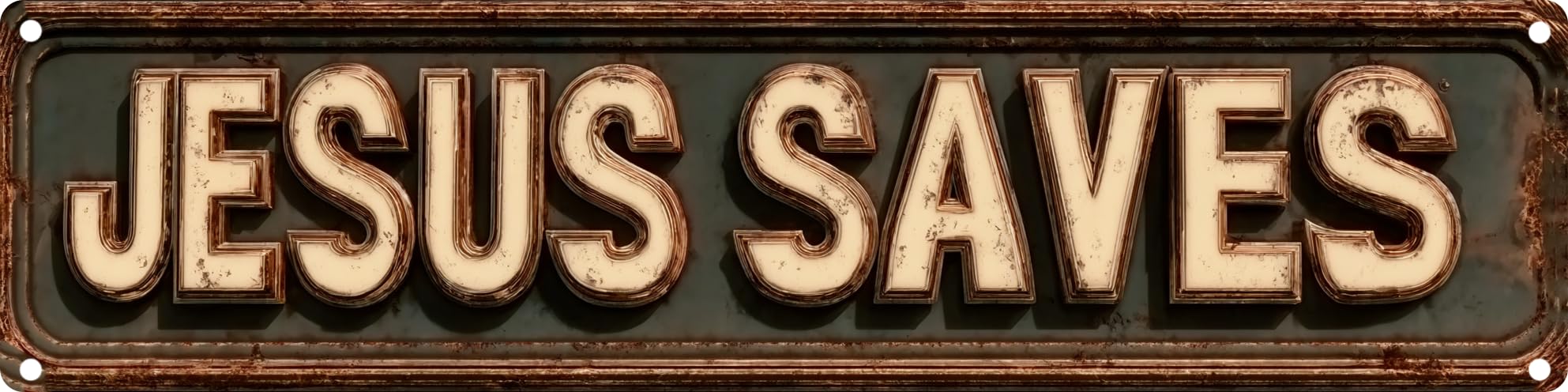 Vintage Tin Sign Retro Metal Jesus Saves Signs For Home Decor Stylish Wall Art Plaques Gift For Home Bathroom Kitchen And Gothic Wall Decor In Every Room 4x16 In