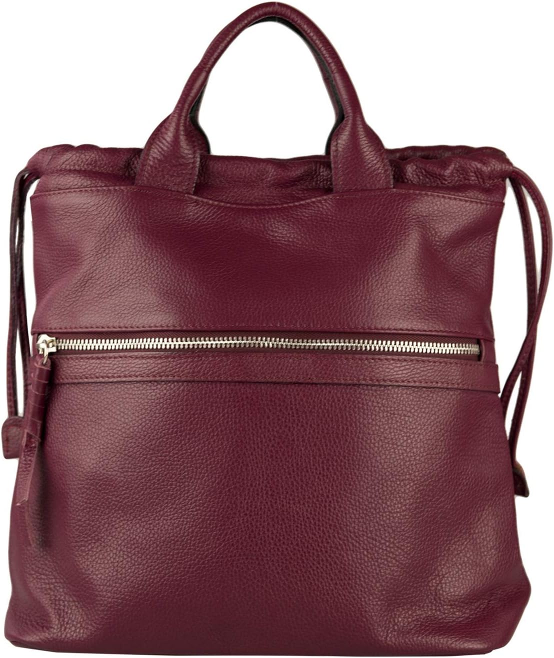 MASSIMA BARONI. Sicily Model. Convertible Backpack in Women's Shoulder Bag Made of Real Leather "Light Wrinkled Effect". Be Always Fashionable