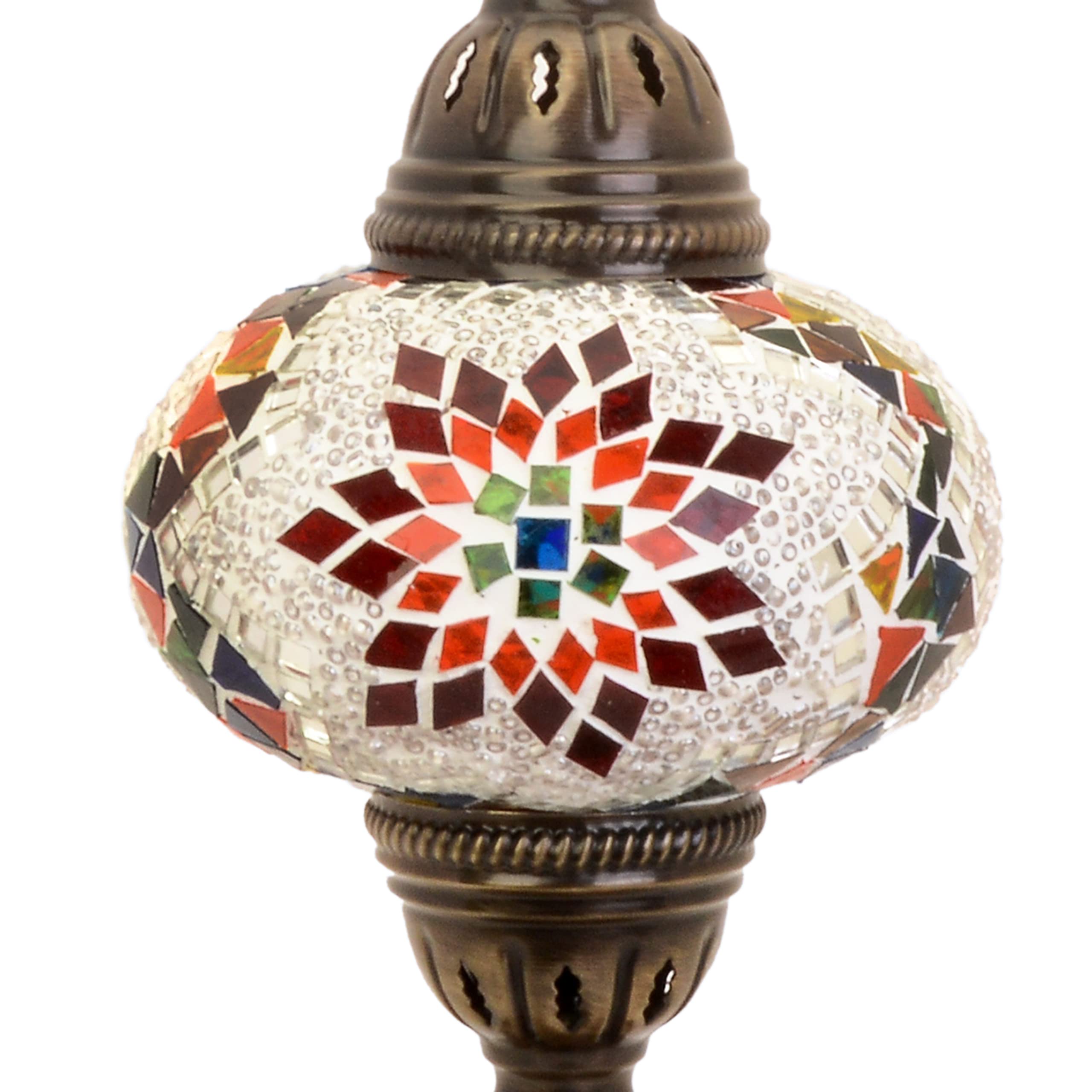 Türkisch Marokkanische Farbenfrohe Handgefertigte Glasmosaik Tischlampe Licht 125530030736