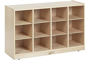 ECR4Kids Kids Bookshelf, Natural