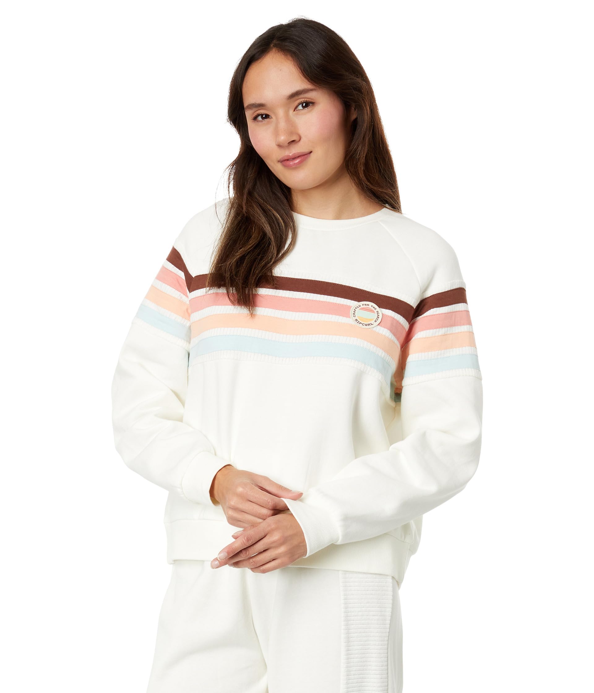 Rip Curl Trails Crew Sweatshirt Bone