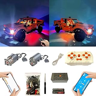 for Lego Technic Ford F-150 Raptor 42126 Super Motor and Remote Control and Light Upgrade Kit, Gifts for Adults, Compatible with Lego 42126(Model not Included) …