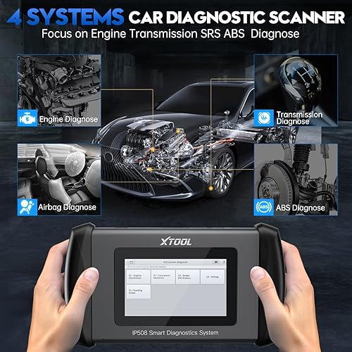 Miniatura 3 de XTOOL Escáner IP508 OBD2 ABS SRS Transmisión Check Motor Code Reader Herramienta de escaneo de diagnóstico de coche con 6 servicios de