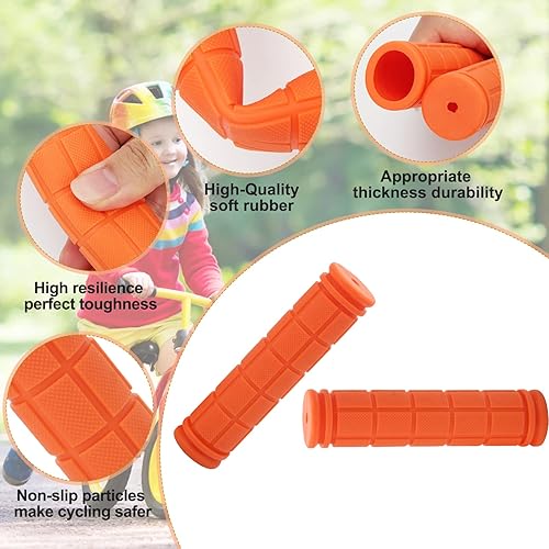 Miniatura 3 de Coolrunner Agarres de manillar de bicicleta, empuñaduras de bicicleta para niños y niñas, agarre de goma antideslizante para scooter Cruiser Seadoo