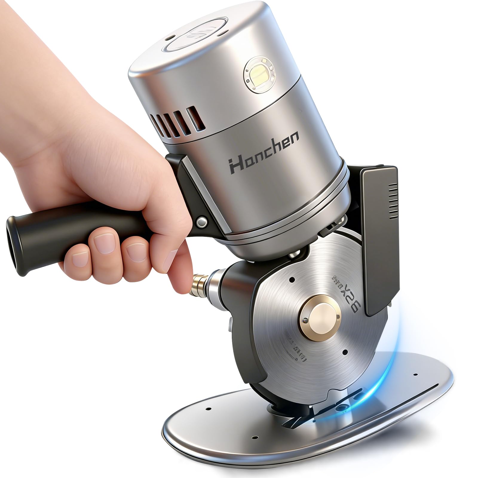 Amazon | Hanchen 布 裁断 カッター 電動カッター ナイフ直径125mm