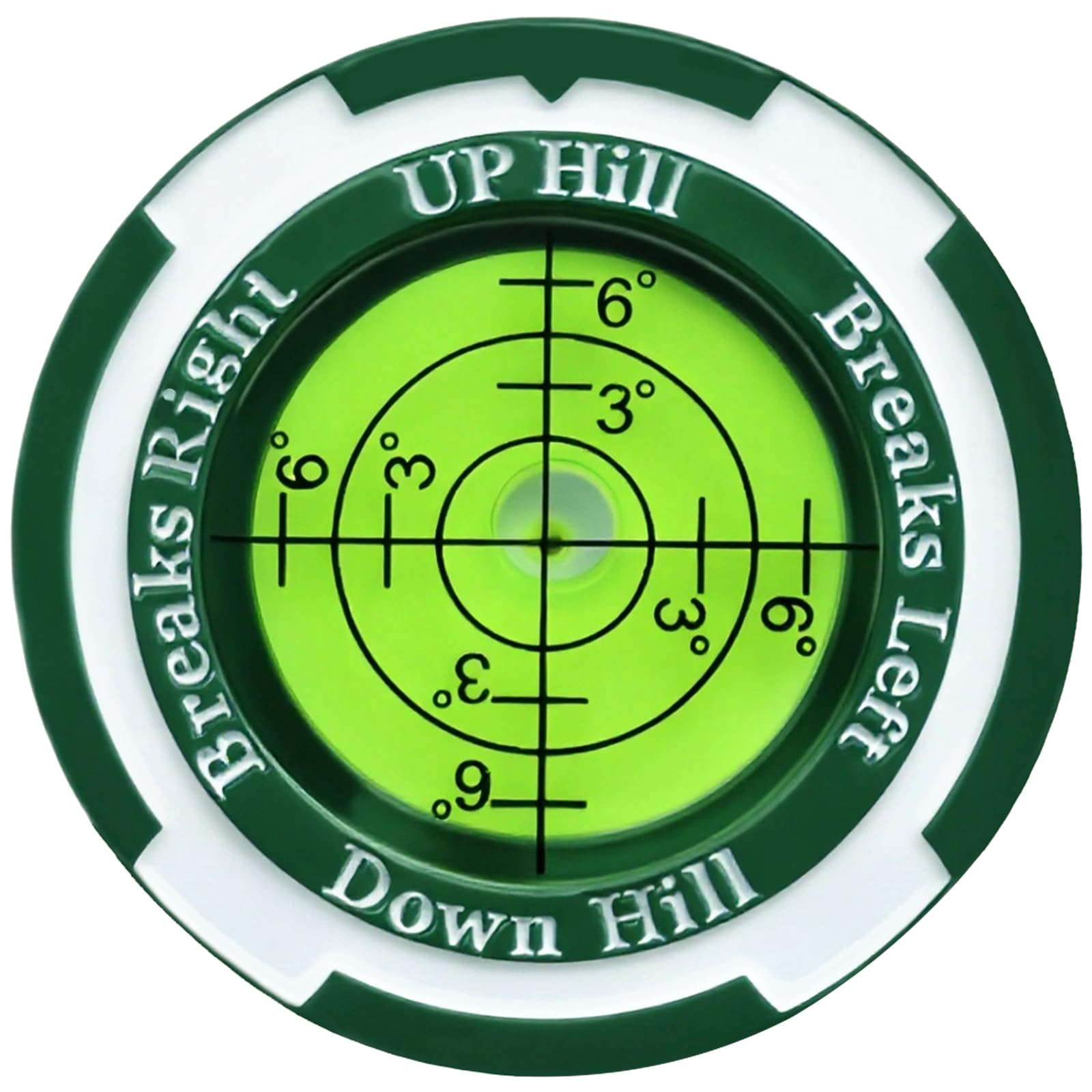 GreenNav Pro-High Precision Golf-Lesegerät & Golfballmarker mit horizontaler Wasserwaage, wesentliche Neigung und Putt-Linie, Lesehilfe, Golfzubehör für Männer und Frauen