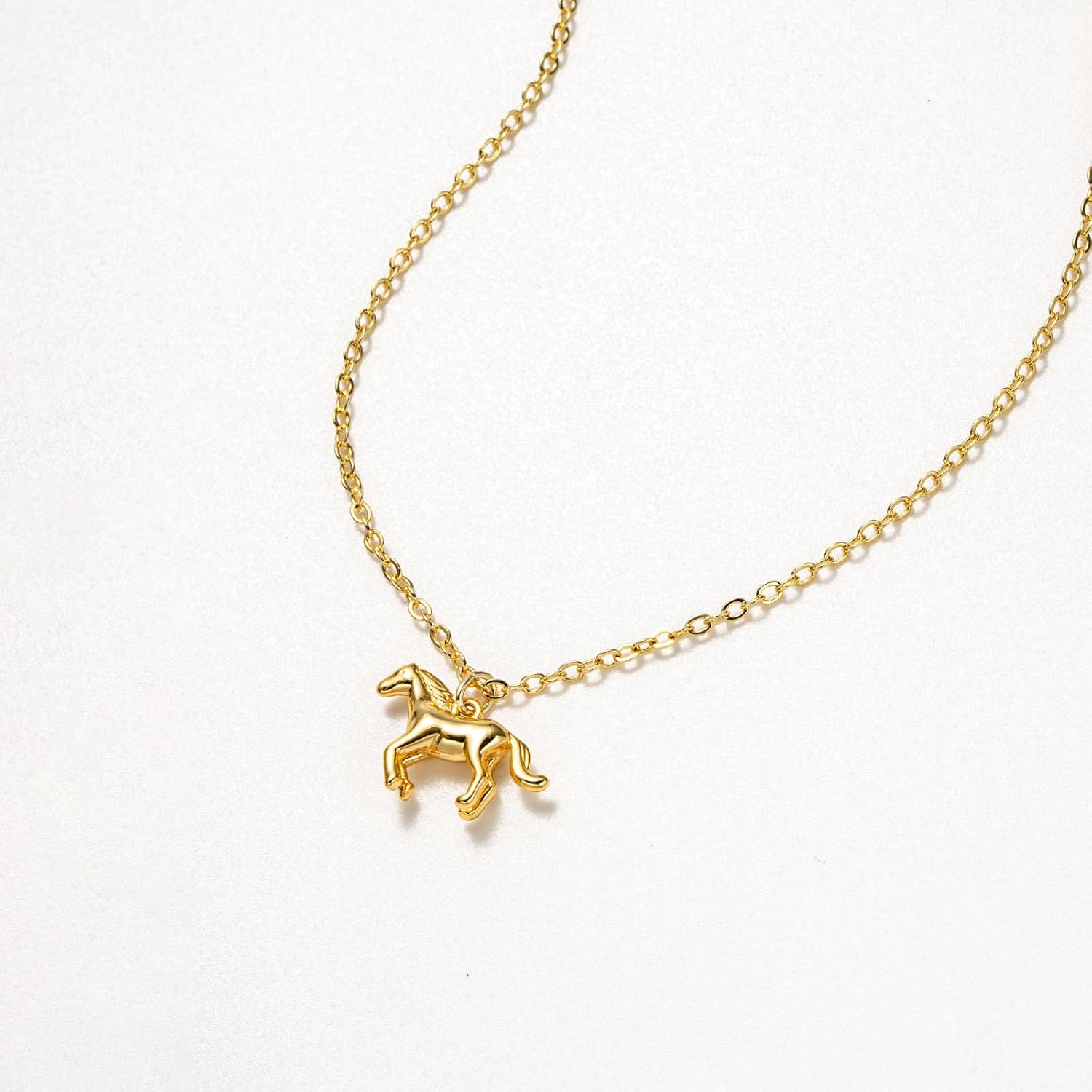 14K Gold Plated Dainty Pendant Butterfly Bead Boot Bee Baseball Flower Compass Airplane Heart Hummingbird Tree Necklace Simple Jewelry Gift for Women - Image 4
