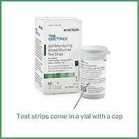 Vista 4 de McKesson TRUE METRIX Tiras de prueba de glucosa en sangre autocontrolables, 50 tiras, 3 paquetes, 150 en total