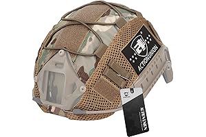 ACTIONUNION Fast Helmet Cover, Tactical Multicam Helmet Cover for Airsoft