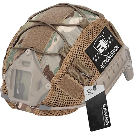 ACTIONUNION Fast Helmet Cover, Tactical Multicam Helmet Cover for Airsoft