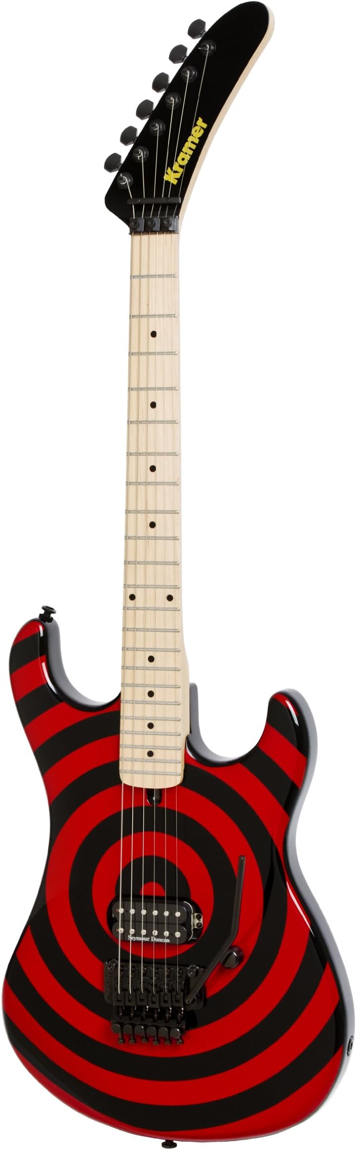 Kramer 84 Baretta Electric Guitar, Black with Red Bullseye