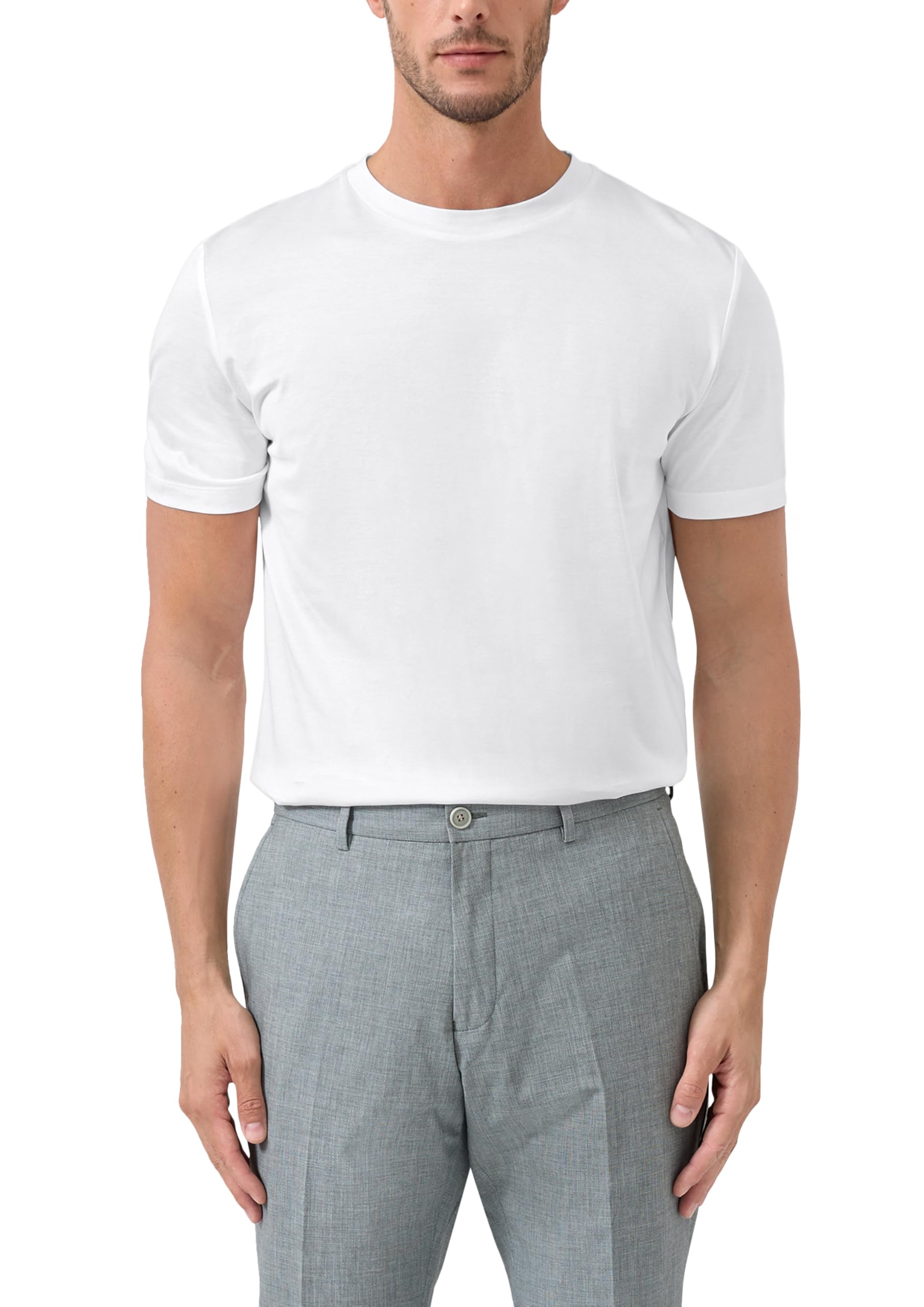 s.Oliver T-Shirt aus Edeljersey mit Crew Neck