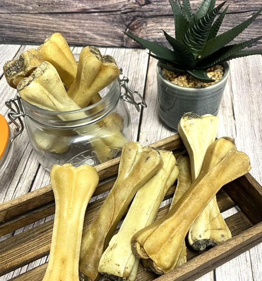 Pizzle Filled Bones x 5 Natural Rawhide Dog Treats Chews RHS, 500 g (Pack of 1) - Image 2
