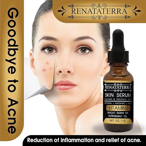Miniatura 5 de Serum Rejuvenecedor Intensivo de (Vitamina E) con Germen de Trigo y Aceite de Menta - Fórmula Orgánica Avanzada para las cicatrices, piel, cara y