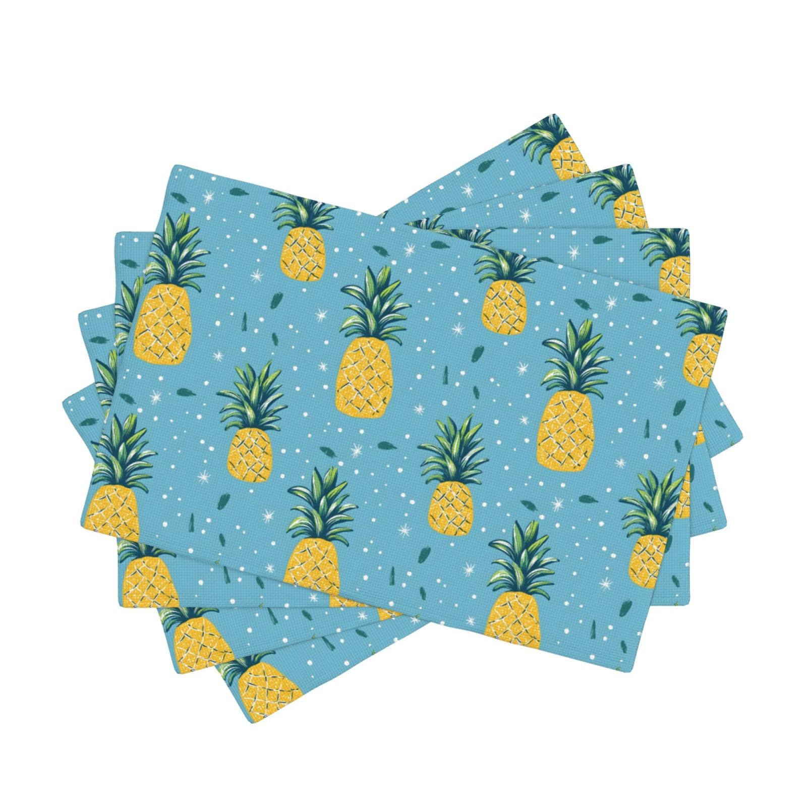 Set de table lavable anti-tache en faux lin pour protéger la table