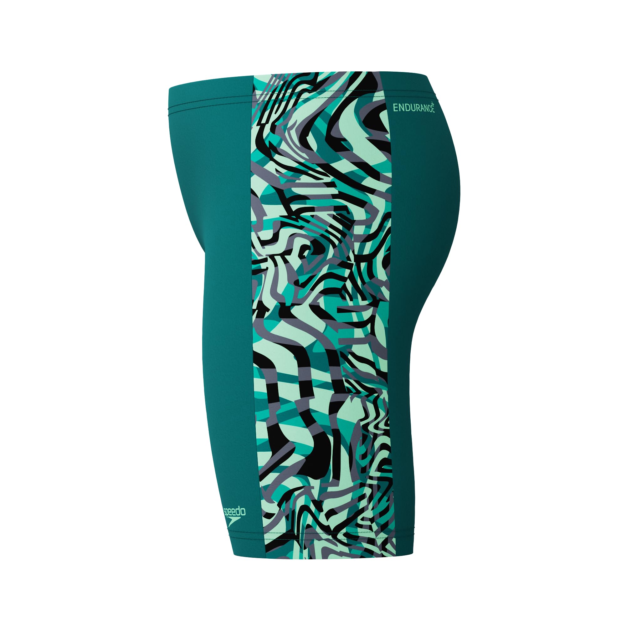 Speedo Maillot de bain pour garçon avec panneau numérique Vert