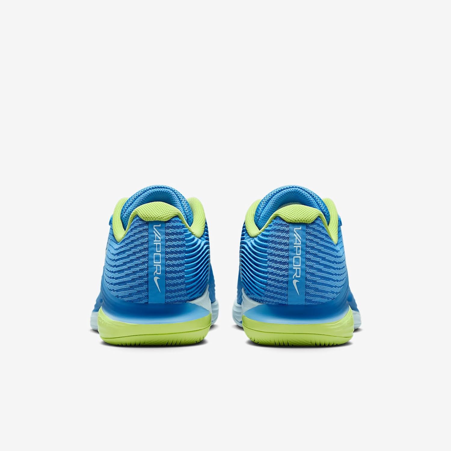 Nike Vapor 12 Women's Hard Court Tennis Shoes (FV5554-400, Blue Beyond/Light Lemon Twist/Star Blue/Glacier Blue) Size 9
