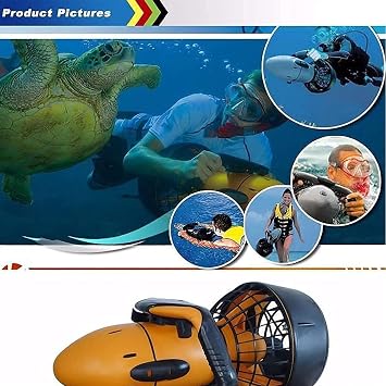Two-Hand Grip Water Scooter for Adults,500W Submersible/Swimming Device,for Outdoor Underwater