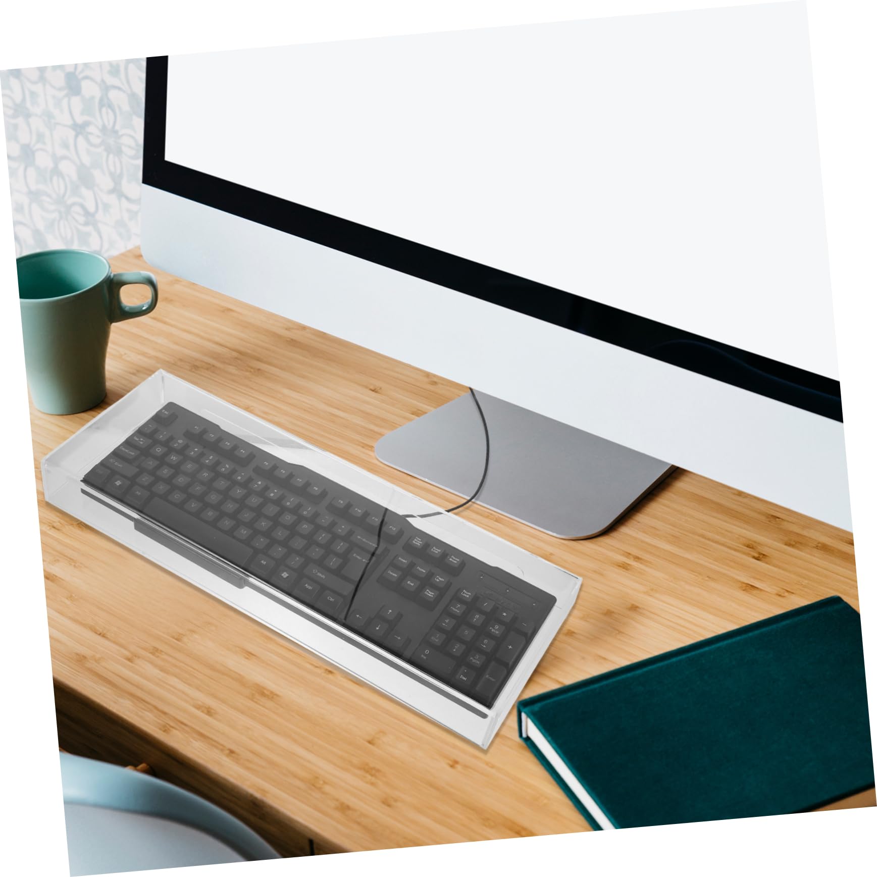 VILLCASE Keyboard Protector Cover Versatile Transparent Acrylic Cover for Standard and Mechanical Keyboards Scratch and Easy to Clean