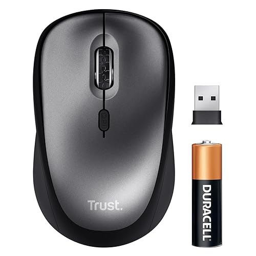 Trust Mouse Wireless Silenzioso con Batteria, per Mano Sinistra e