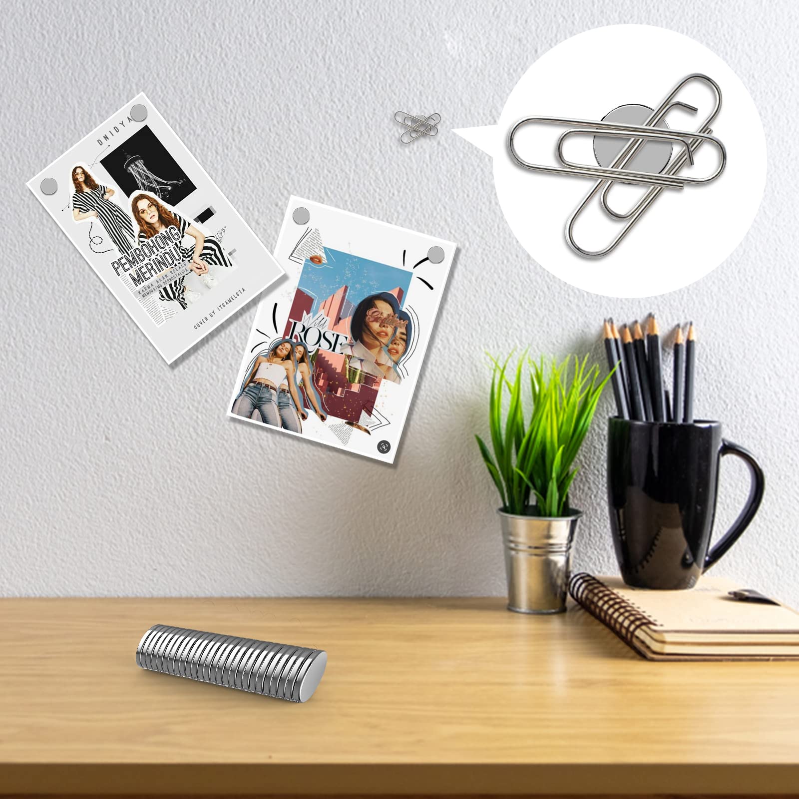 5 MAGNETI AL NEODIMIO D10x10 Mm NdFeB N50 MAGNETE BARRA VETRO - Foto 10