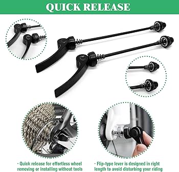 Amazon | Yauhar 16個 3サイズ 自転車ハブ フランジ付き車軸