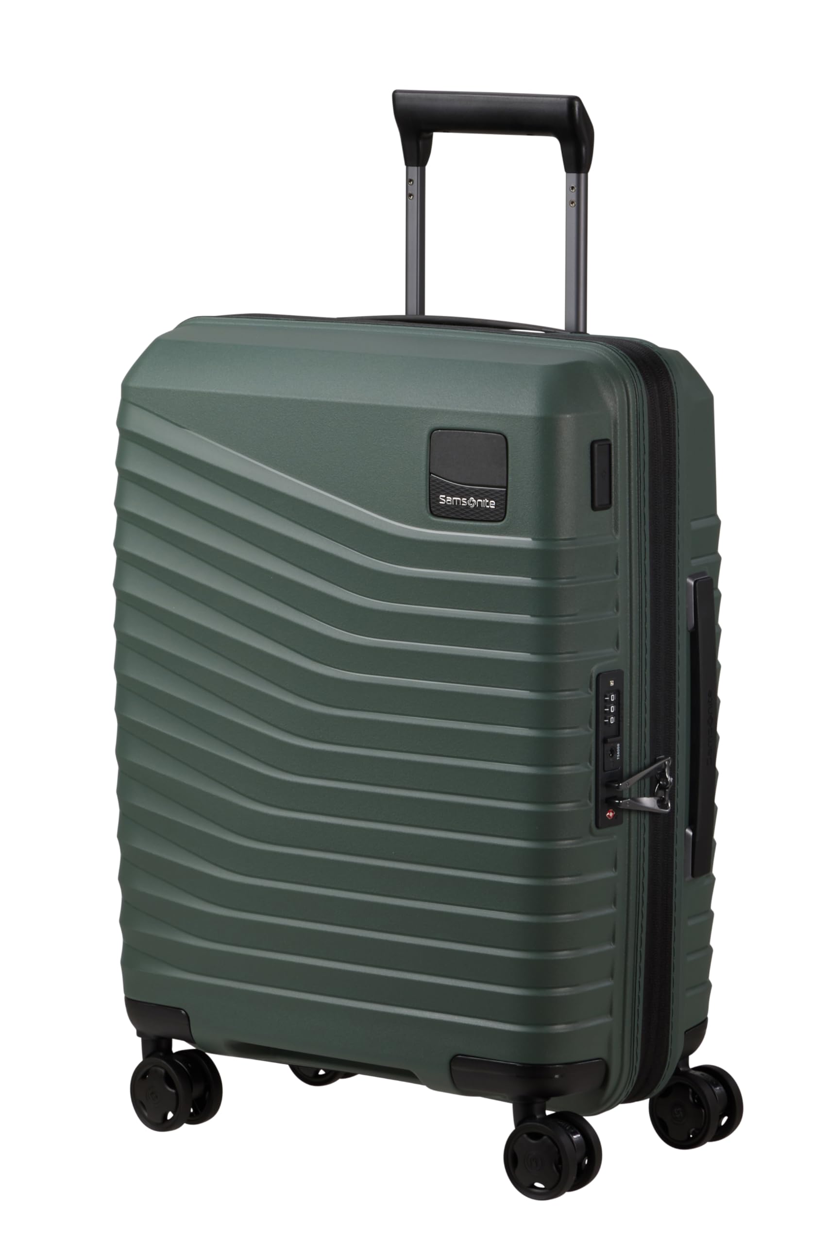 Samsonite Intuo - Spinner S, Luggage Manual expandible, 55 cm, 39/​45 L, Verde (Olive Green)