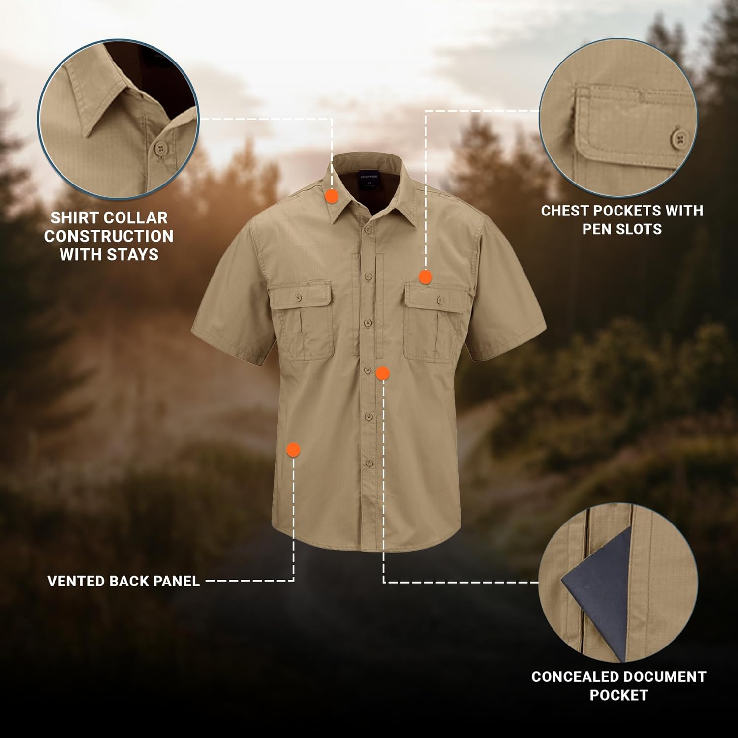 Propper Men's Kinetic Shirt Short Sleeve Shirt - Image 5