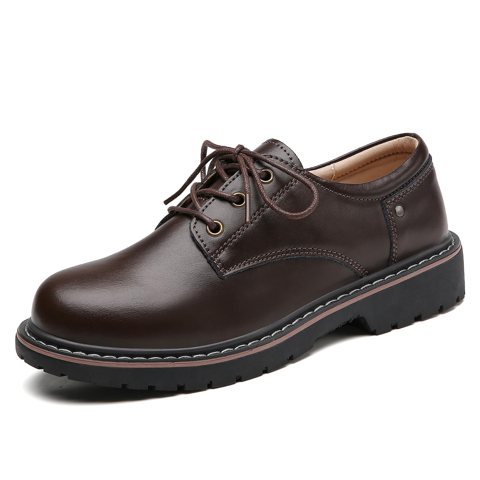 Women's Classic Oxfords Lace Up Business Formal Dress Shoes Platform Oxford Shoes Slip Resistant Service Boots-image-41