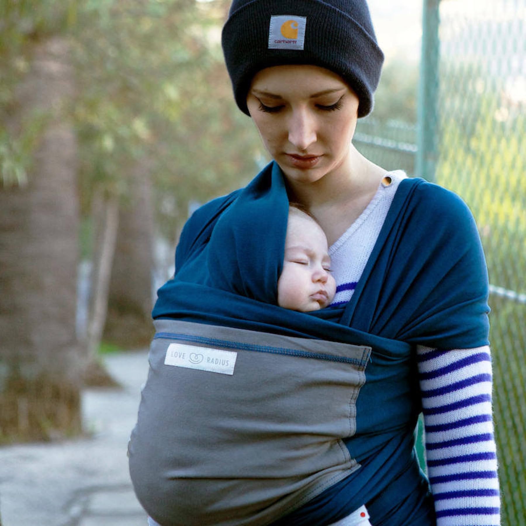 je porte mon bébé, Fascia portabebè, Blu (Bleu paon/eléphant)